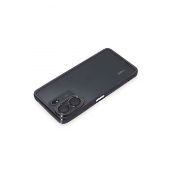 Xiaomi Redmi 13C Kılıf Razer Lensli Silikon - Mor