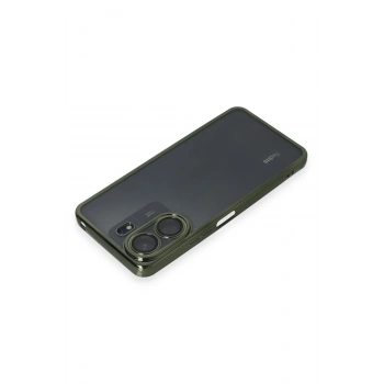 Xiaomi Redmi 13C Kılıf Razer Lensli Silikon - Yeşil