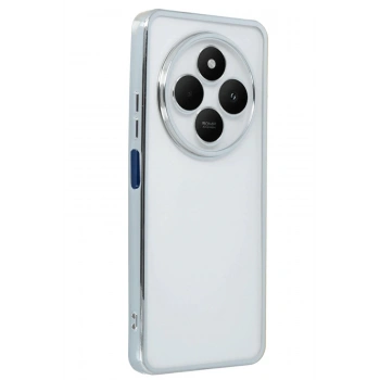 Xiaomi Redmi 14C Kılıf Lensli Silikon - Gümüş