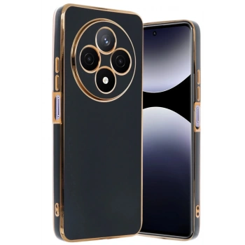 Xiaomi Redmi 14C Kılıf Volet Silikon - Siyah