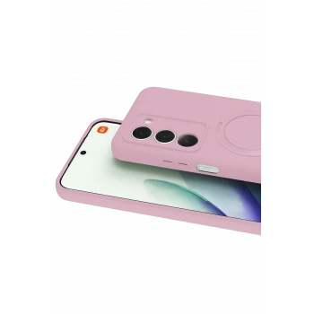 Xiaomi Redmi 15 4G Regal Magsafe Standlı Kapak - Açık Pembe