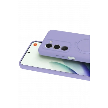 Xiaomi Redmi 15 4G Regal Magsafe Standlı Kapak - Lila