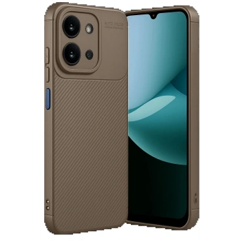 Xiaomi Redmi 15C 4G Auto Focus Karbon Kapak - Kahverengi