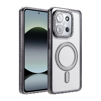 Xiaomi Redmi 15C 4G Joke Simli Magneticsafe Kılıf - Siyah