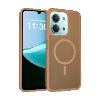 Xiaomi Redmi 15C 4G Jota Magsafe Kapak - Çöl Titanyum