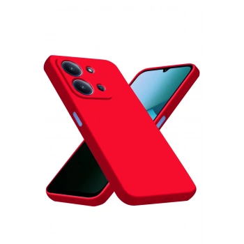 Xiaomi Redmi 15C 4G Nano içi Kadife Silikon - Kırmızı