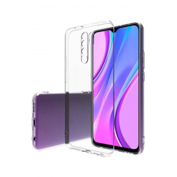 Xiaomi Redmi 9 Kılıf Lüx Şeffaf Silikon - Şeffaf
