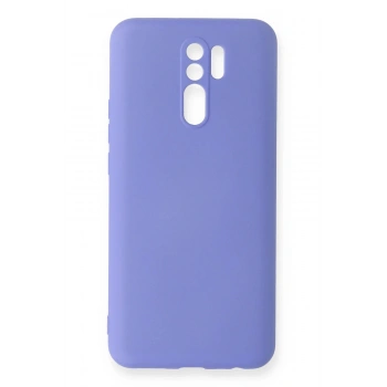 Xiaomi Redmi 9 Kılıf Nano içi Kadife Silikon - Lila