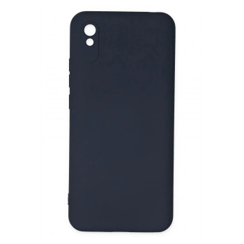 Xiaomi Redmi 9A Kılıf Nano içi Kadife Silikon - Lacivert