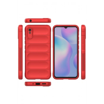 Xiaomi Redmi 9A Kılıf Optimum Silikon - Kırmızı