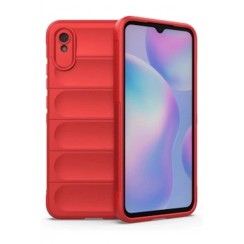 Xiaomi Redmi 9A Kılıf Optimum Silikon - Kırmızı