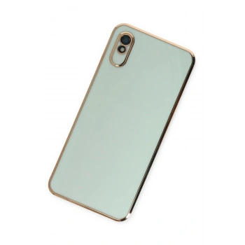 Xiaomi Redmi 9A Kılıf Volet Silikon - Açık Yeşil