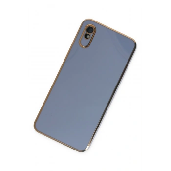 Xiaomi Redmi 9A Kılıf Volet Silikon - Mavi