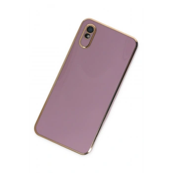 Xiaomi Redmi 9A Kılıf Volet Silikon - Mor