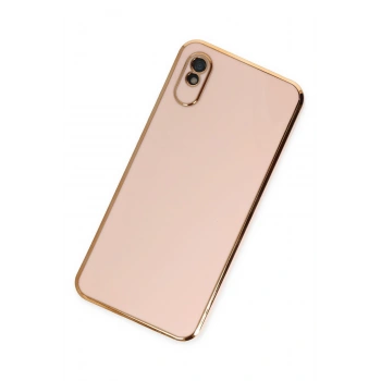 Xiaomi Redmi 9A Kılıf Volet Silikon - Pembe