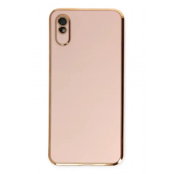 Xiaomi Redmi 9A Kılıf Volet Silikon - Pembe