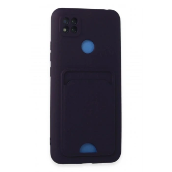 Xiaomi Redmi 9C Kılıf Kelvin Kartvizitli Silikon - Derin Mor