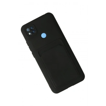 Xiaomi Redmi 9C Kılıf Kelvin Kartvizitli Silikon - Siyah