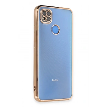 Xiaomi Redmi 9C Kılıf Lensli Silikon - Gold