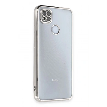 Xiaomi Redmi 9C Kılıf Lensli Silikon - Gümüş
