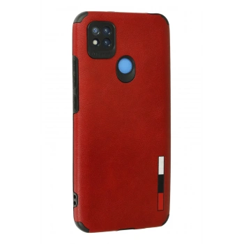 Xiaomi Redmi 9C Kılıf Loop Deri Silikon - Kırmızı