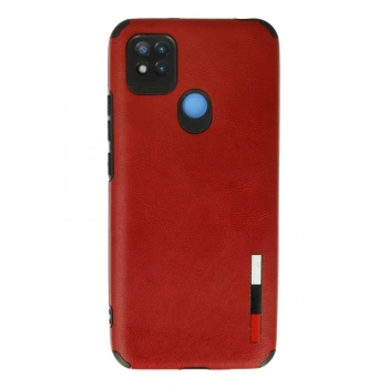 Xiaomi Redmi 9C Kılıf Loop Deri Silikon - Kırmızı