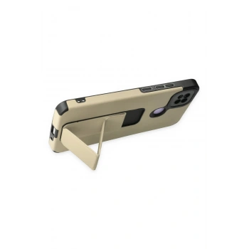 Xiaomi Redmi 9C Kılıf Mega Standlı Silikon - Gold