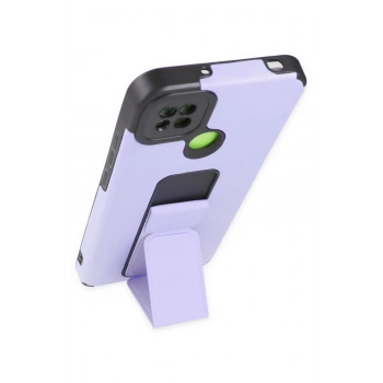 Xiaomi Redmi 9C Kılıf Mega Standlı Silikon - Lila