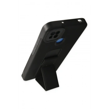 Xiaomi Redmi 9C Kılıf Mega Standlı Silikon - Siyah