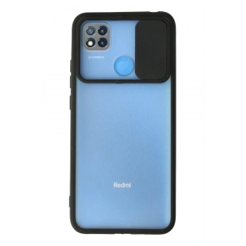 Xiaomi Redmi 9C Kılıf Palm Buzlu Kamera Sürgülü Silikon - Siyah