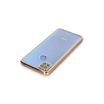 Xiaomi Redmi 9C Kılıf Razer Lensli Silikon - Gold