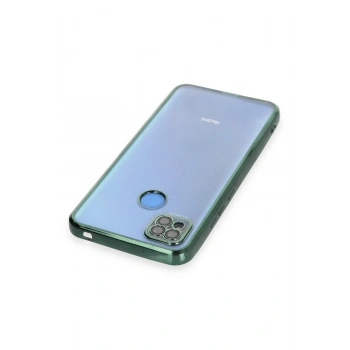 Xiaomi Redmi 9C Kılıf Razer Lensli Silikon - Yeşil