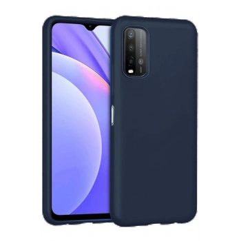 Xiaomi Redmi 9T Kılıf Nano içi Kadife Silikon - Lacivert