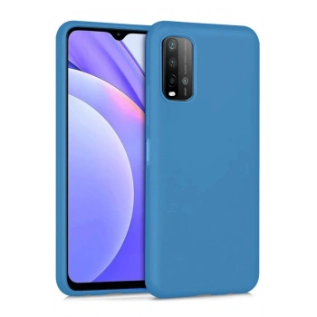 Xiaomi Redmi 9T Kılıf Nano içi Kadife Silikon - Mavi