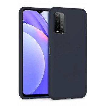 Xiaomi Redmi 9T Kılıf Nano içi Kadife Silikon - Siyah