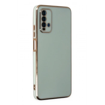 Xiaomi Redmi 9T Kılıf Volet Silikon - Açık Yeşil