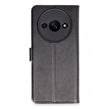 Xiaomi Redmi A3 4G Kılıf Trend S Plus Kapaklı Kılıf - Siyah