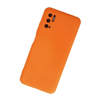 Xiaomi Redmi Note 10 5G Kılıf Nano içi Kadife Silikon - Turuncu