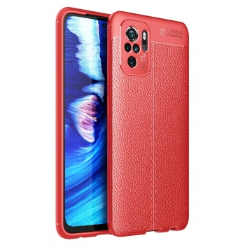 Xiaomi Redmi Note 10 Kılıf Auto Focus Kapak - Kırmızı