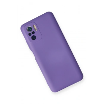 Xiaomi Redmi Note 10 Kılıf Nano içi Kadife Silikon - Mor