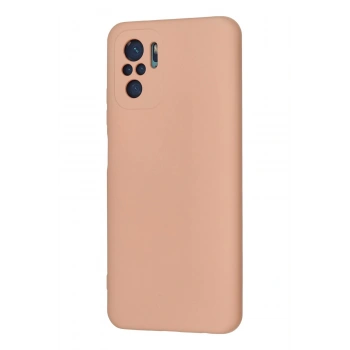 Xiaomi Redmi Note 10 Kılıf Nano içi Kadife Silikon - Pudra