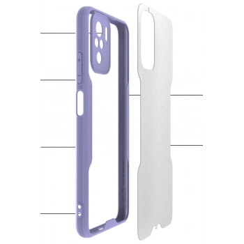 Xiaomi Redmi Note 10 Kılıf Platin Silikon - Kırmızı