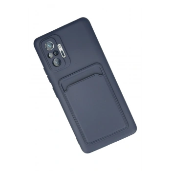 Xiaomi Redmi Note 10 Pro Kılıf Kelvin Kartvizitli Silikon - Lacivert