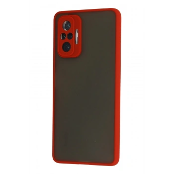 Xiaomi Redmi Note 10 Pro Kılıf Montreal Silikon Kapak - Kırmızı