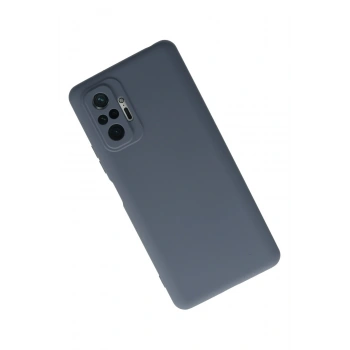 Xiaomi Redmi Note 10 Pro Kılıf Nano içi Kadife Silikon - Gri