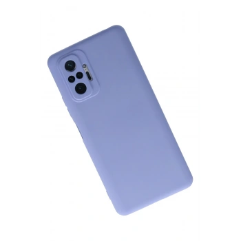 Xiaomi Redmi Note 10 Pro Kılıf Nano içi Kadife Silikon - Lila
