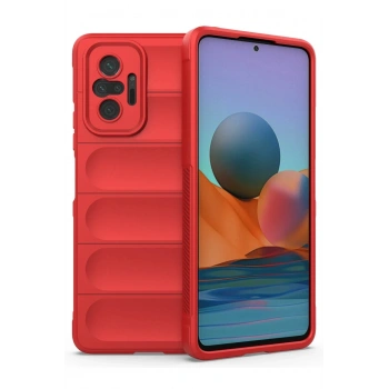 Xiaomi Redmi Note 10 Pro Kılıf Optimum Silikon - Kırmızı