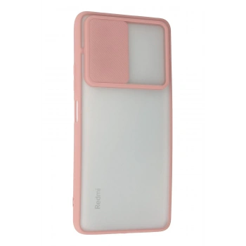 Xiaomi Redmi Note 10 Pro Kılıf Palm Buzlu Kamera Sürgülü Silikon - Pembe
