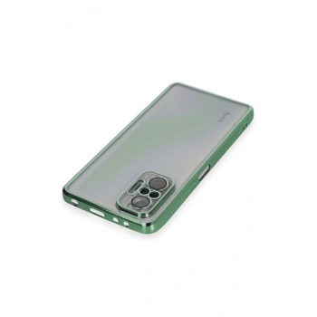 Xiaomi Redmi Note 10 Pro Kılıf Razer Lensli Silikon - Yeşil