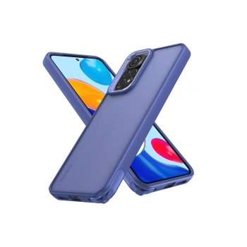 Xiaomi Redmi Note 11 Kılıf Elegant Kapak - Açık Mavi